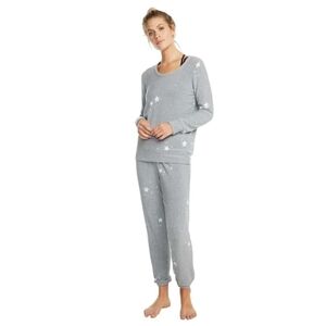 Chaser ($250) Heather Grey Stars Cozy Knit Set
